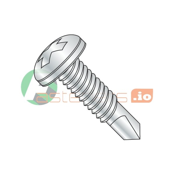 Newport Fasteners Self-Drilling Screw, #10-24 x 3/4 in, Zinc Plated Steel Pan Head Phillips Drive, 5000 PK 637131 - main